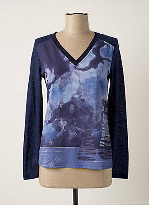 Top albastru MAE MAHE femeie