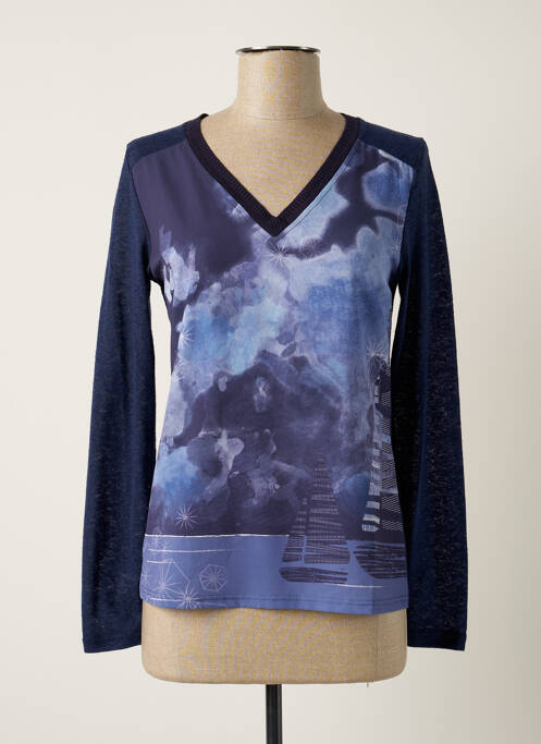 Top albastru MAE MAHE femeie