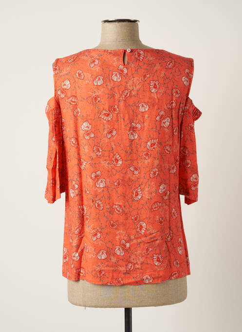 Top mâneci scurte mâneci scurte portocaliu MAE MAHE femme