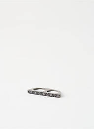Inel materiale metalice gri PIECES femeie