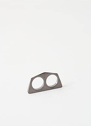 Inel materiale metalice gri PIECES femeie