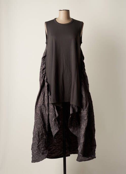 Tunică fără mâneci guler rotund gri AMMA femme