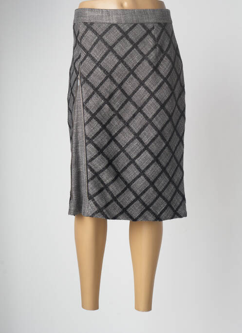 Fustă midi gri FRANCE RIVOIRE femeie