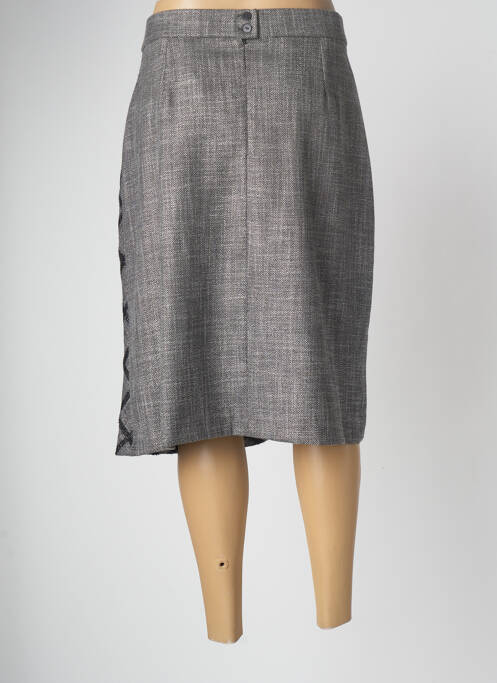 Fustă midi gri FRANCE RIVOIRE femeie