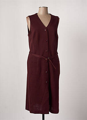 Rochie midi roșu FRANCE RIVOIRE femeie