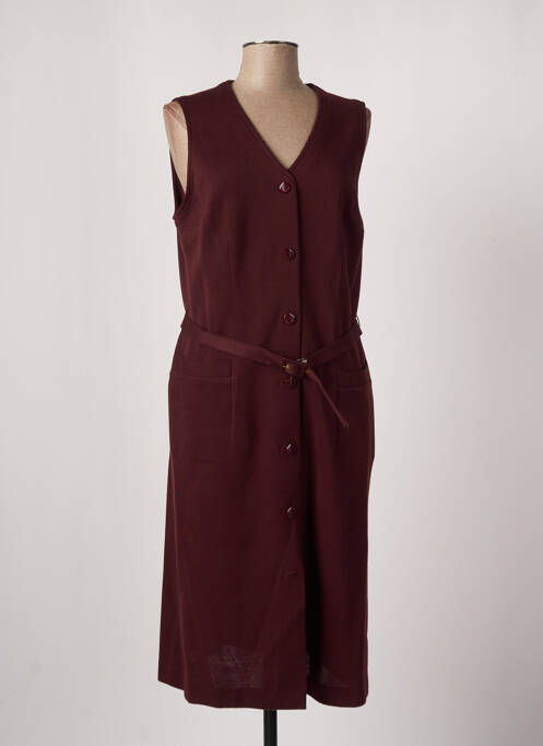 Rochie midi roșu FRANCE RIVOIRE femeie