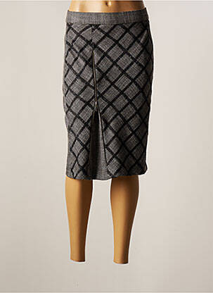 Fustă midi gri FRANCE RIVOIRE femeie