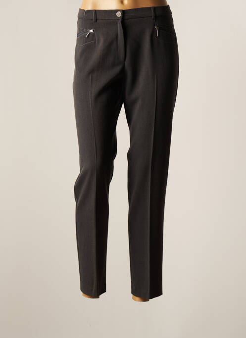 Pantalon drept gri CHRISTINE LAURE femeie