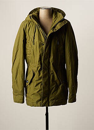 Parka cu glugă cu glugă verde RAW-7 bărbat
