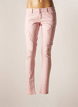 Pantalon slim roz ONLY femeie