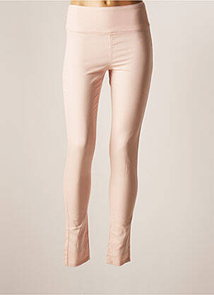 Pantalon slim roz PIECES femeie