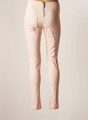 Pantalon slim roz PIECES femeie