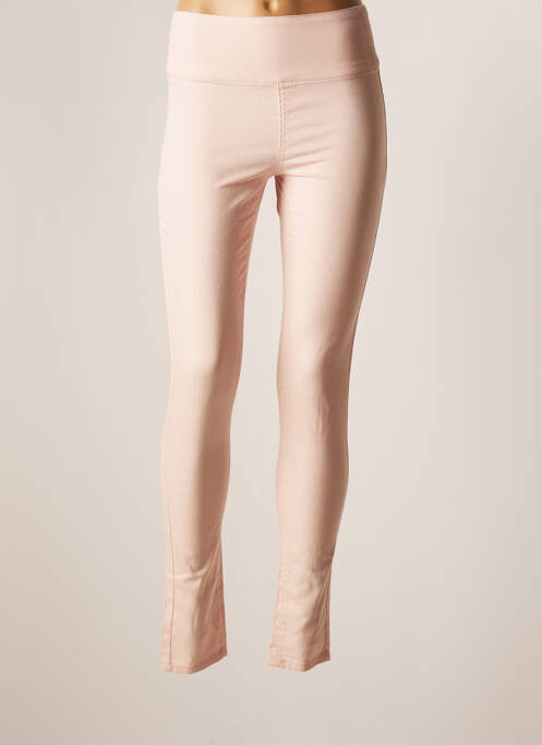 Pantalon slim roz PIECES femeie