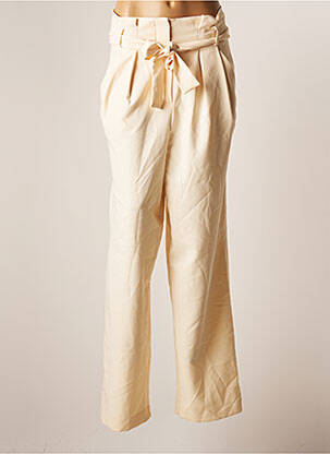 Pantalon larg bej ASTRID BLACK LABEL femeie