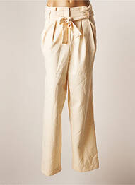 Pantalon larg bej ASTRID BLACK LABEL femeie