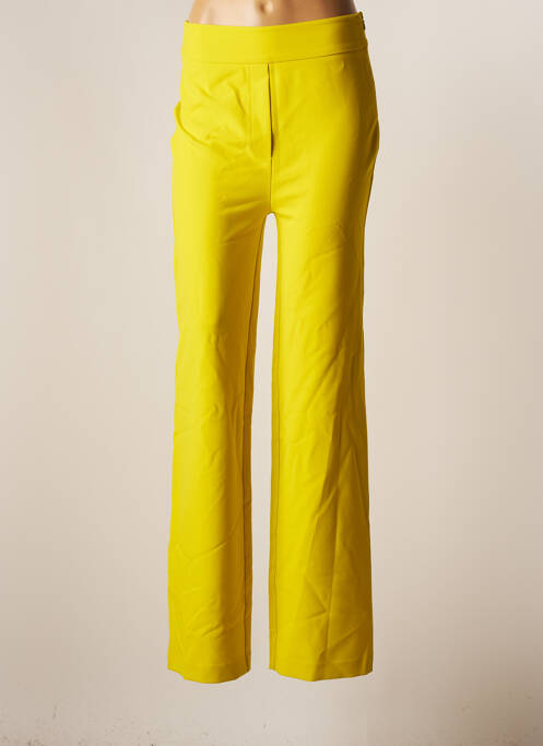 Pantalon drept verde DEUX. BY ELINE DE MUNCK femeie