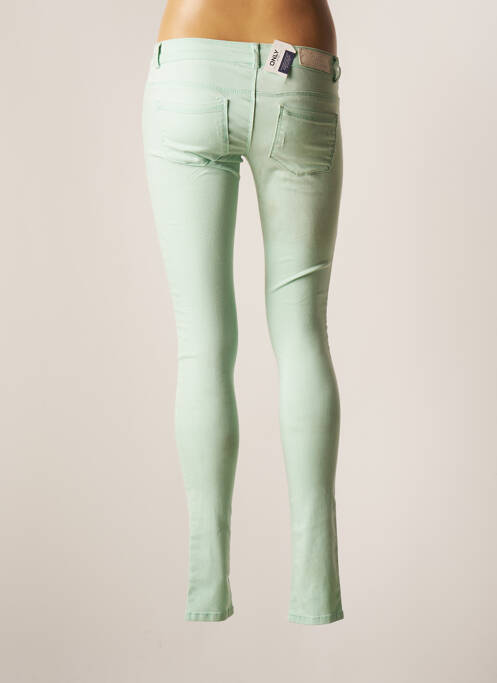 Pantalon slim verde ONLY femeie