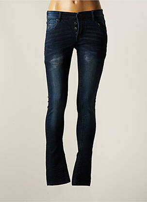 Blugi skinny albastru SOLID femeie