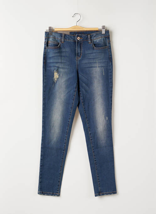 Blugi cu croială slim albastru VILA femeie