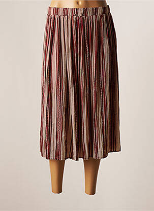 Fustă midi maro VILA femeie