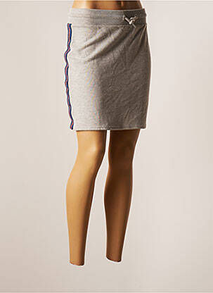 Fustă scurtă gri SUPERDRY femeie