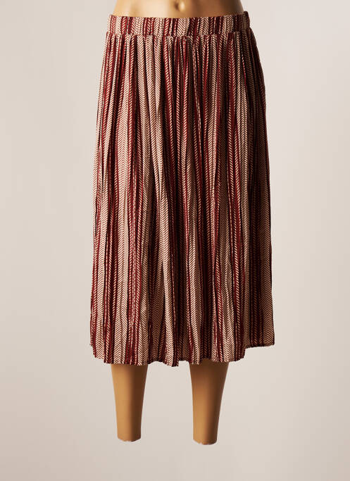 Fustă midi maro VILA femeie