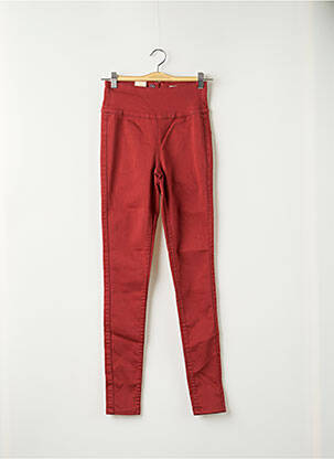 Pantalon slim portocalie PIECES femeie