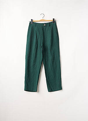 Pantalon 7/8 verde MANGO femeie