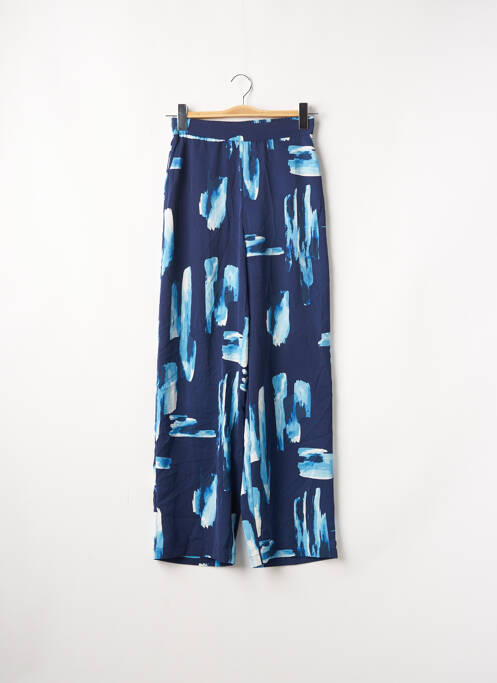 Pantalon larg albastru VILA femeie