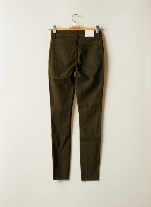 Pantalon slim verde VILA femeie