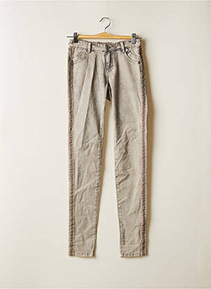 Blugi cu croială slim gri GEISHA fată