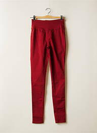 Pantalon slim roșu PIECES femeie
