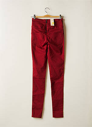 Pantalon slim roșu PIECES femeie