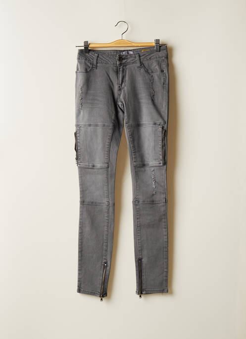 Blugi cu croială slim gri BROADWAY femeie