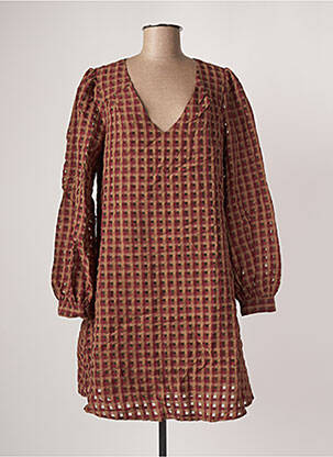 Rochie midi maro VILA femeie