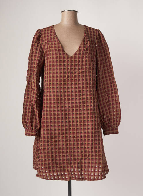 Rochie midi maro VILA femeie