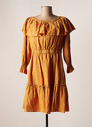 Rochie scurtă portocalie FOUDRE BY AURELIE VAN DAELEN femeie