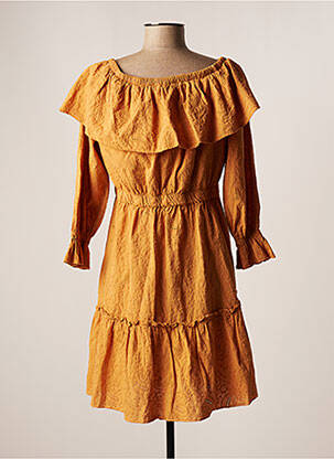 Rochie scurtă portocalie FOUDRE BY AURELIE VAN DAELEN femeie