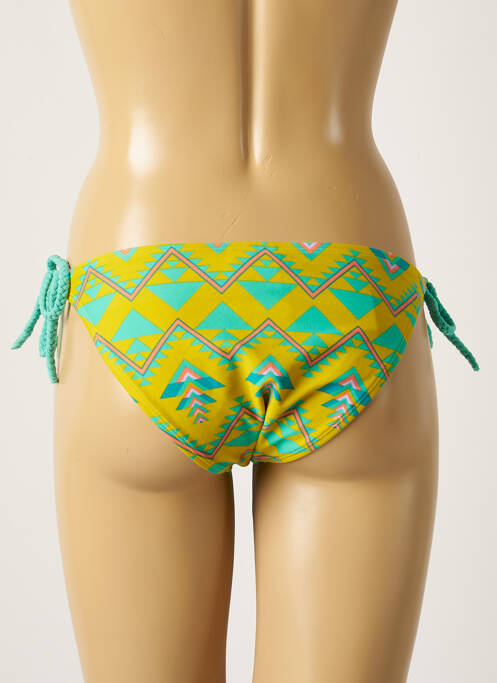 Chiloți de baie galben PIECES femeie