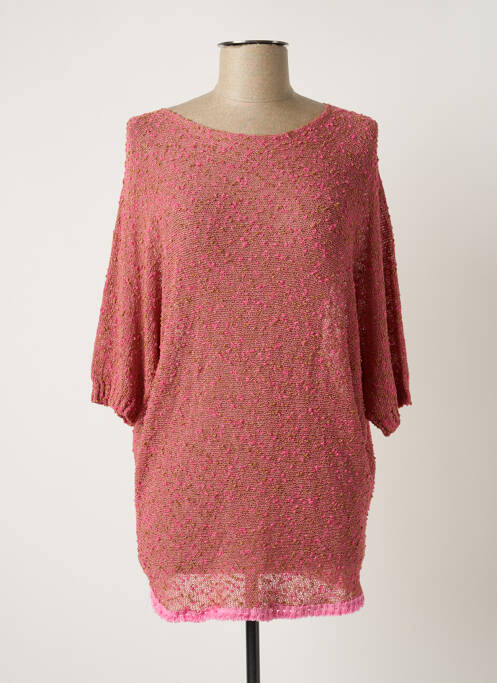 Pulover tunică roz BELLITA femeie