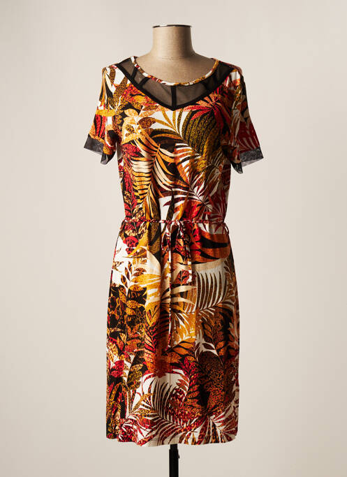 Rochie midi portocaliu CHRISTINE LAURE femeie