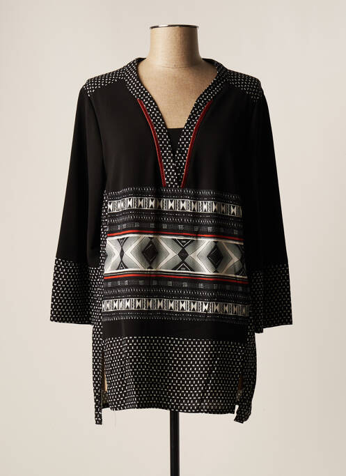 Tunică mâneci lungi negru CHRISTINE LAURE femeie