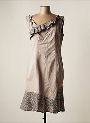 Rochie midi gri PAUL BRIAL femeie