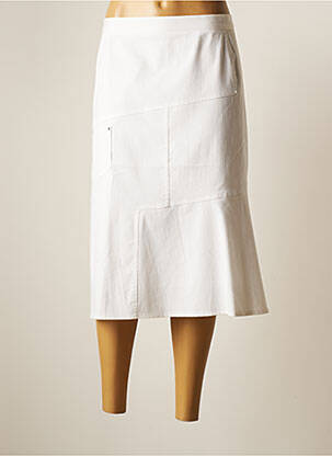 Fustă midi alb GEVANA femeie