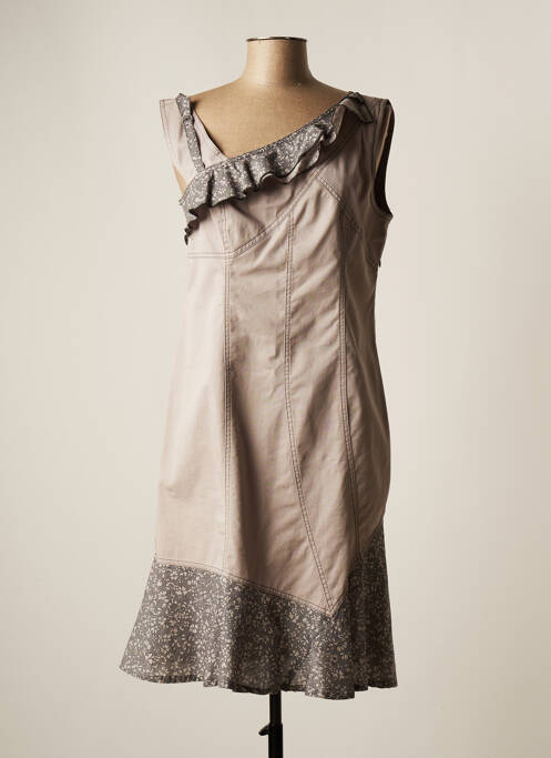 Rochie midi gri PAUL BRIAL femeie