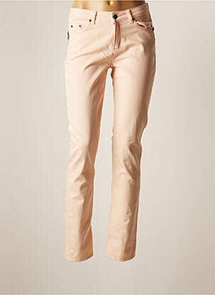 Pantalon slim broderie cu nituri mărime normală roz MERI & ESCA femme