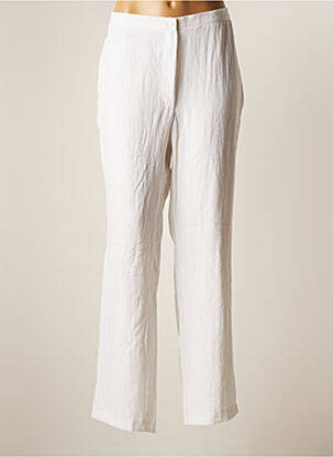 Pantalon drept alb JEAN GABRIEL femeie