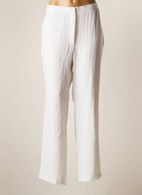 Pantalon drept alb JEAN GABRIEL femeie