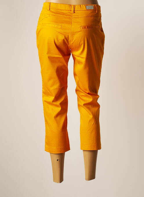 Pantalon trei sferturi galben CHRISTINE LAURE femeie