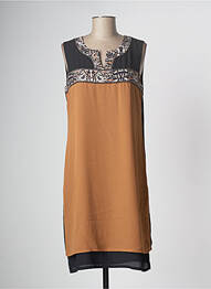 Rochie midi fără mâneci fără mâneci maro DIANE LAURY femeie